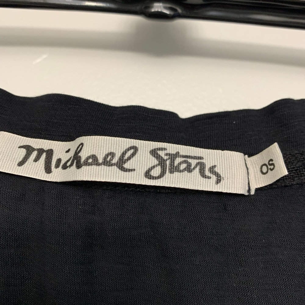 Michael Stars black tee. NEW.,comfortable fabric. One size fits most, easy,basic - Picture 2 of 4